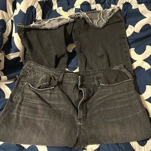 Joe’s Jeans cropped wide leg jeans